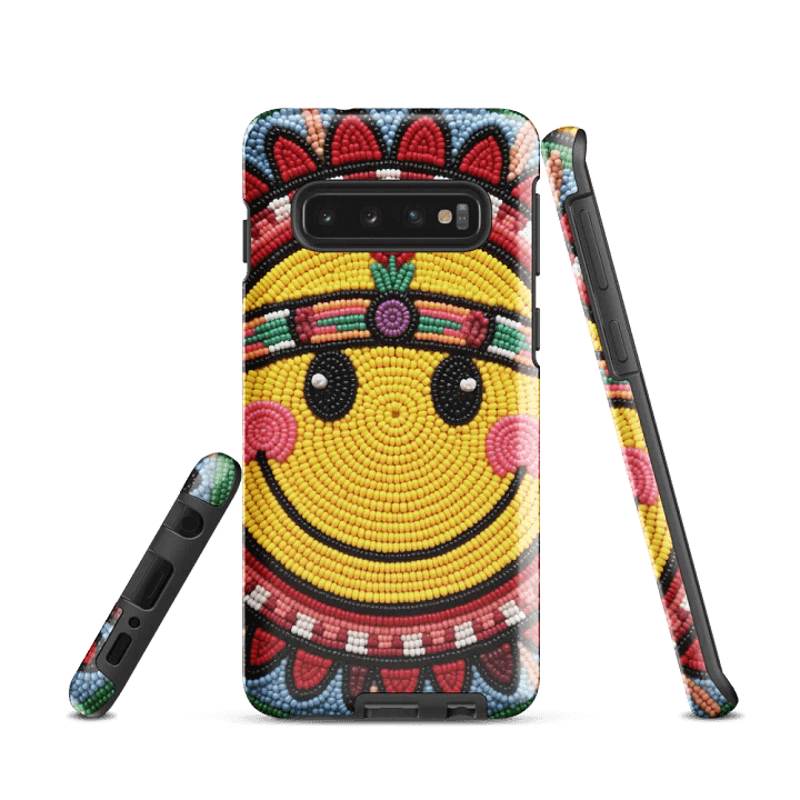 Smiley Face Faux-beaded Tough Case for Samsung® product image (1)