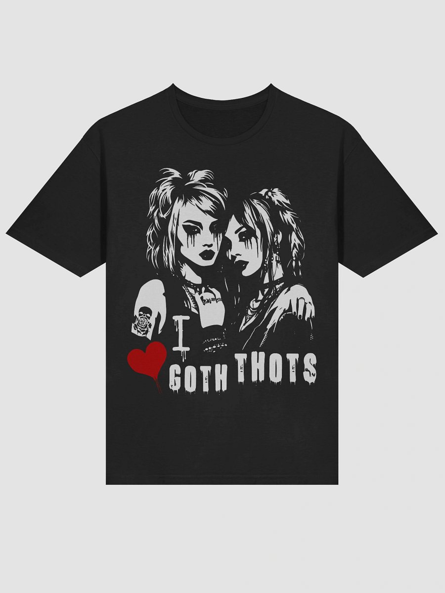 "i love goth thots" gothic tee (03) product image (3)