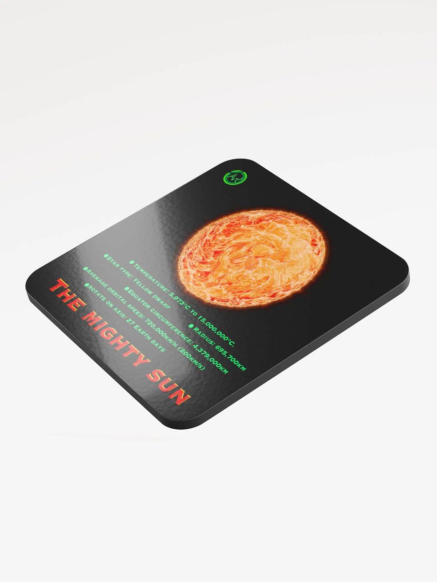 The Mighty Sun Collection - Glossed Cork Coaster product image (4)