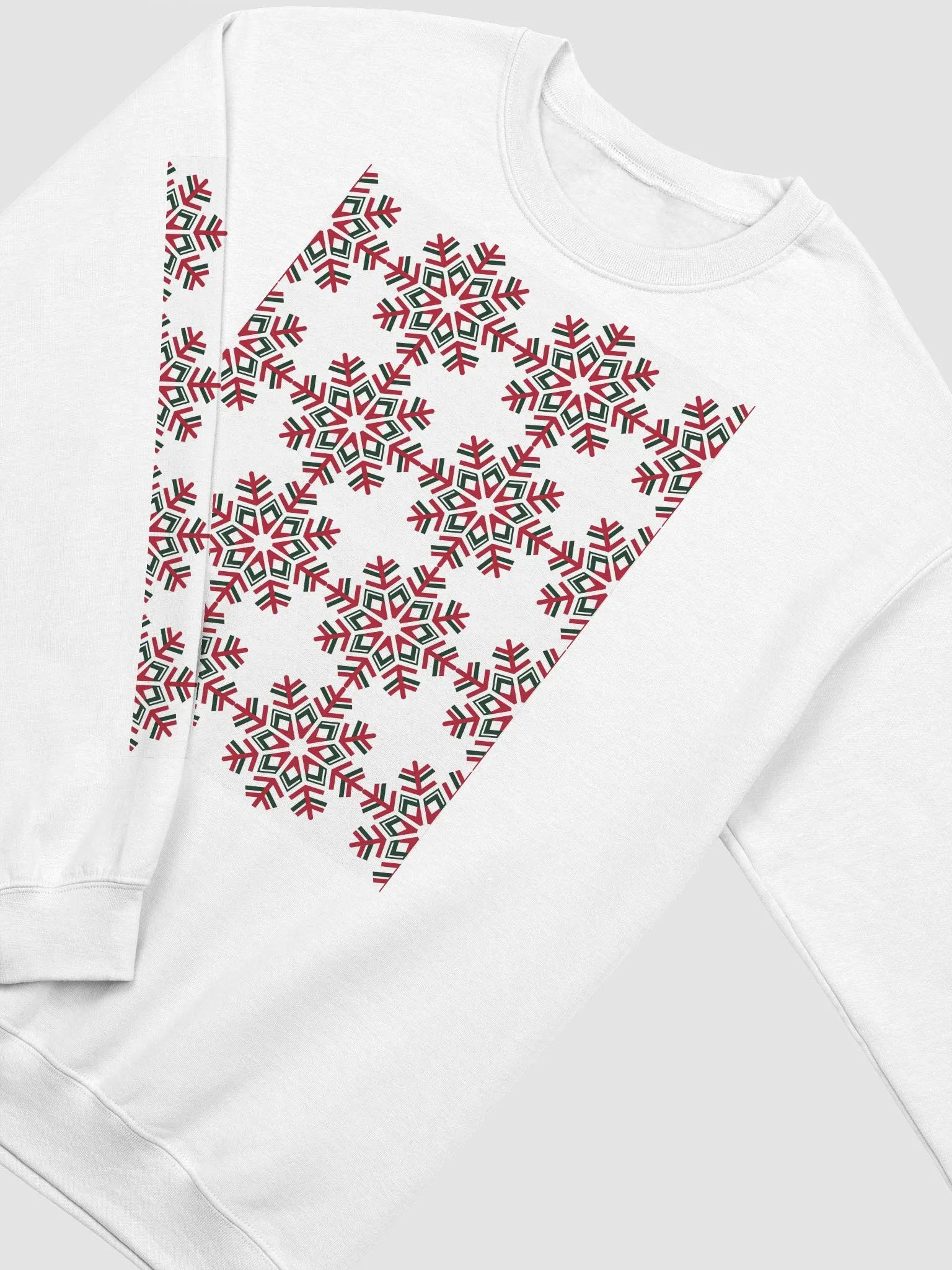 Snowflakes memorizing sweathirt product image (2)