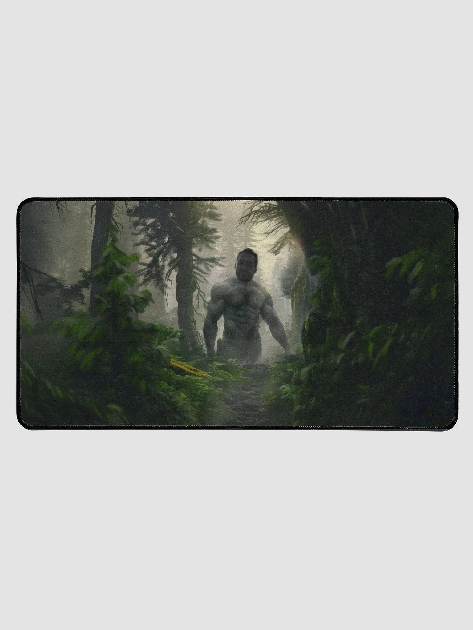 GigaChad jon Desk mat product image (1)