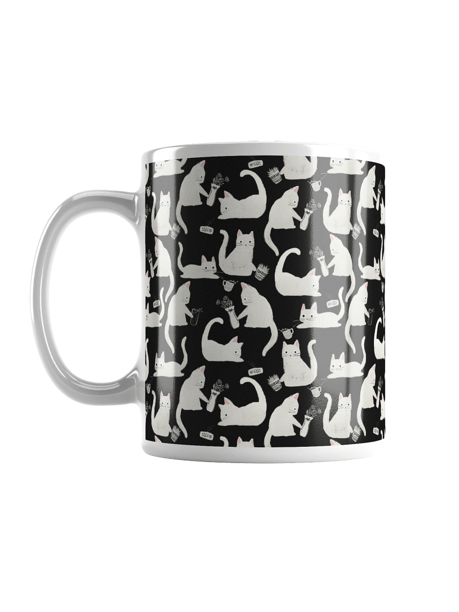 Bad Cats Knocking Stuff Over Mug, Black product image (6)