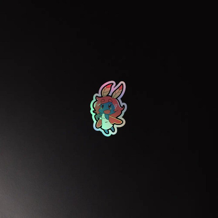 Drey the Moth Holographic Sticker product image (2)