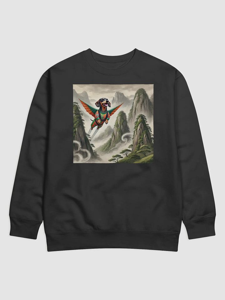 Soaring Dachshund in a Mystical Landscape Sweatshirt product image (1)