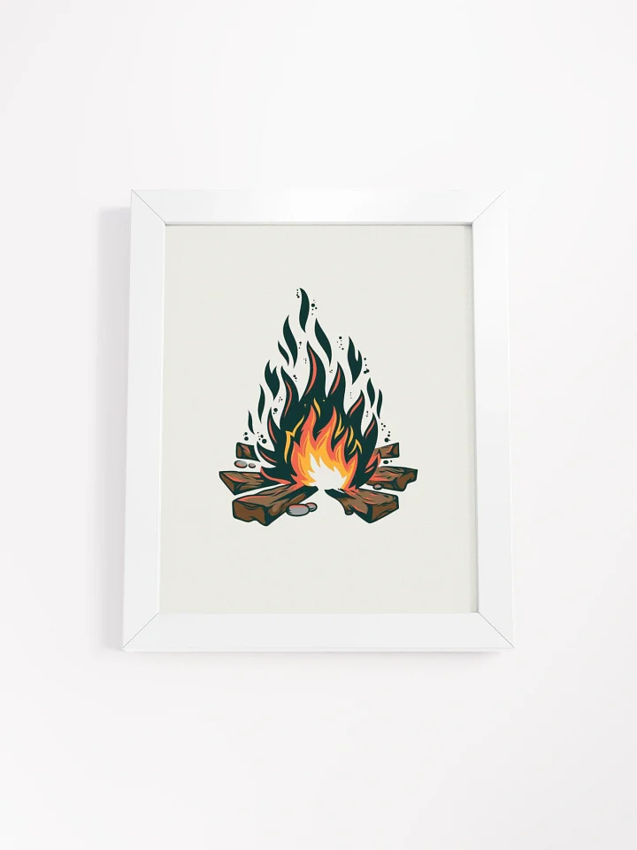 Stylized Campfire Framed Poster product image (1)