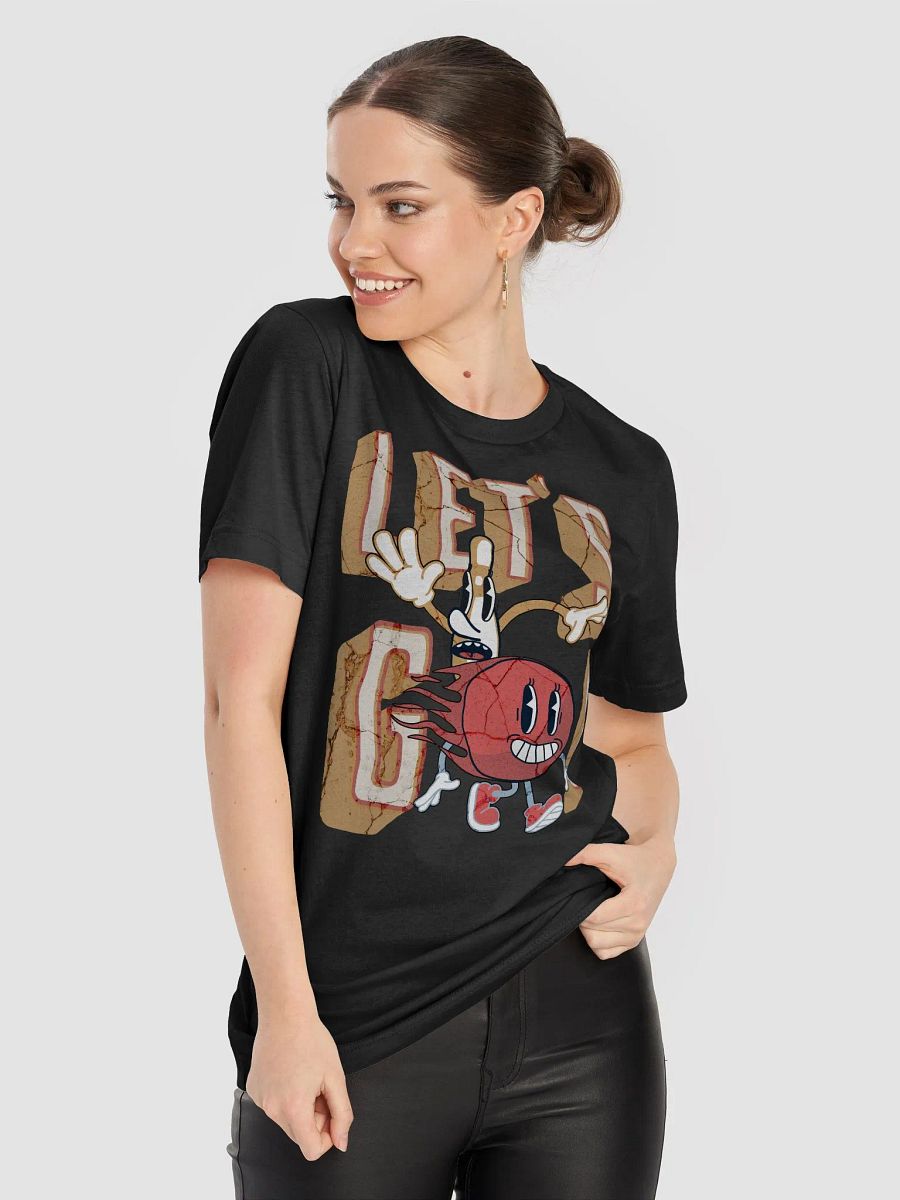 Lets Go Mascot Bowling Energetic Animated T-Shirt product image (11)