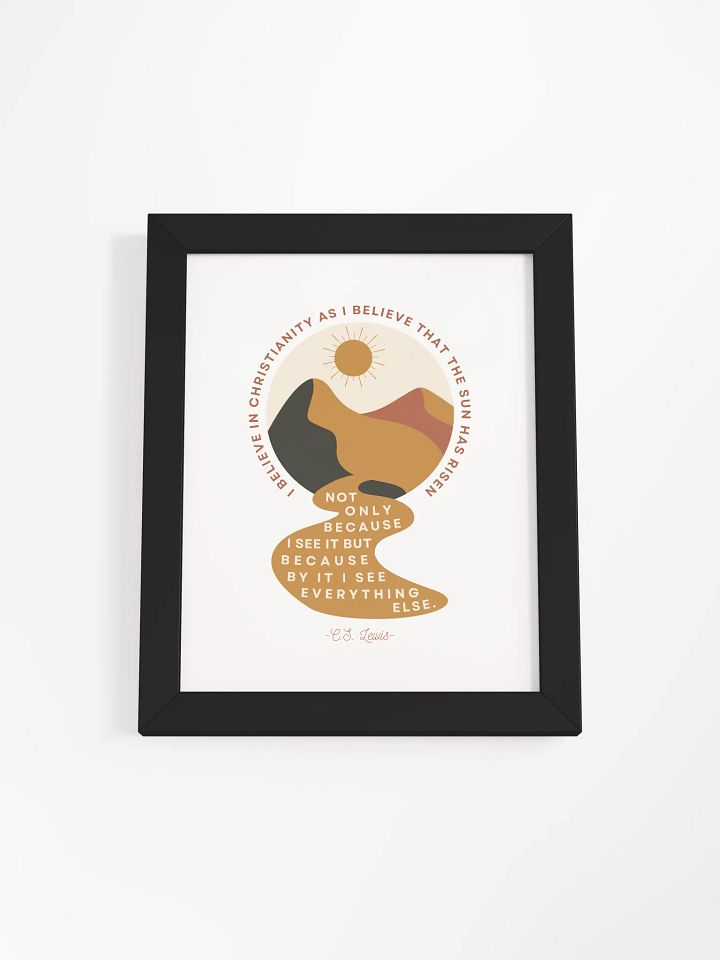 I Believe in Christianity C.S. Lewis Quote Art product image (2)