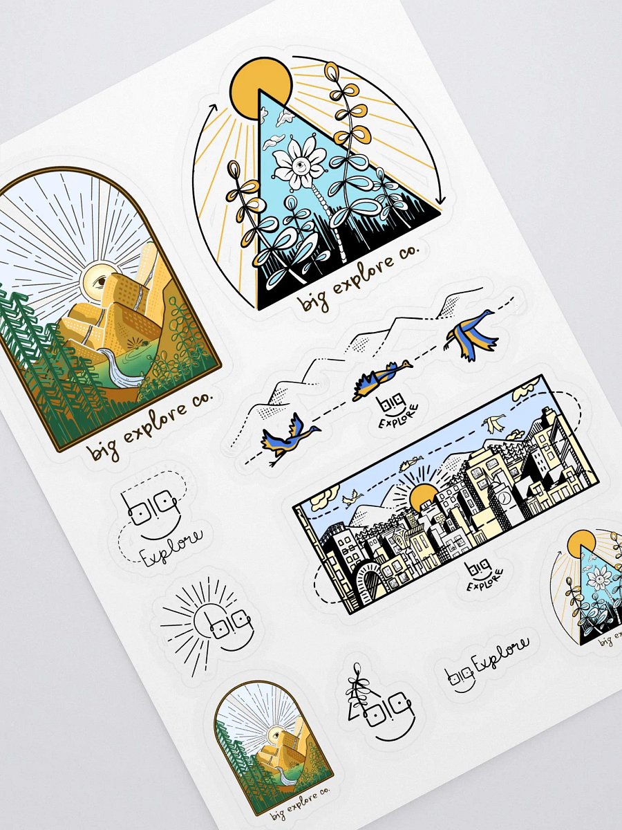 Big Explore Sticker Pack (10 stickers) product image (1)