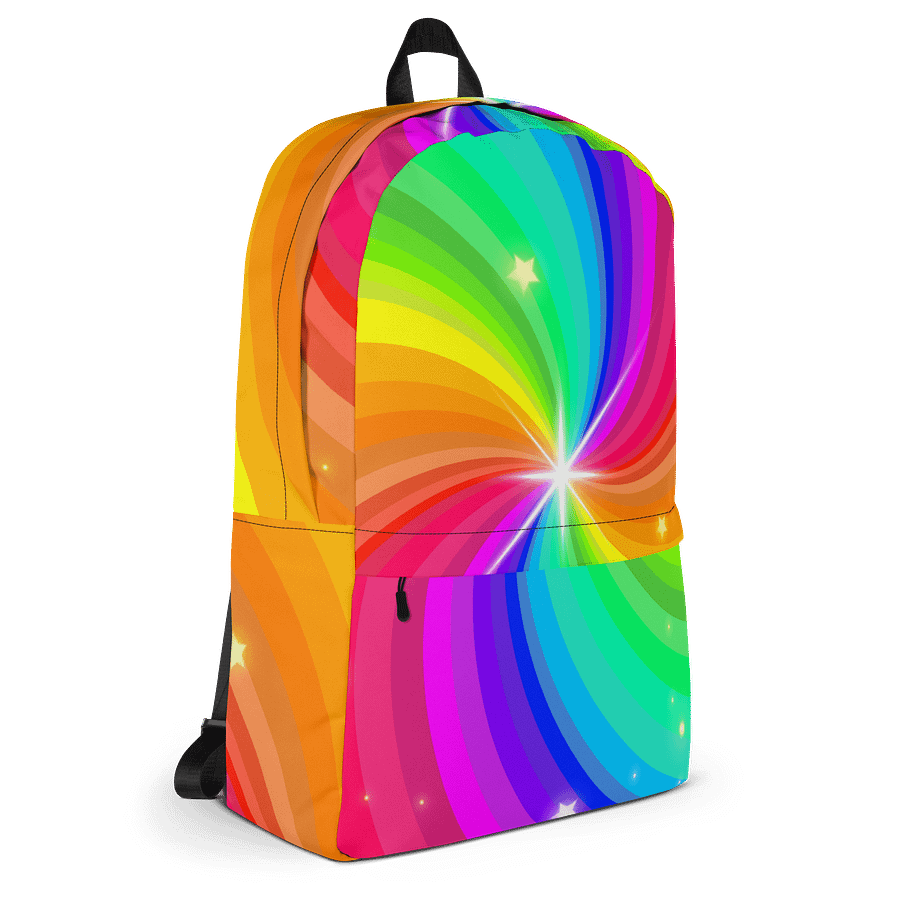 Rainbow Swirl All-Over Backpack product image (3)