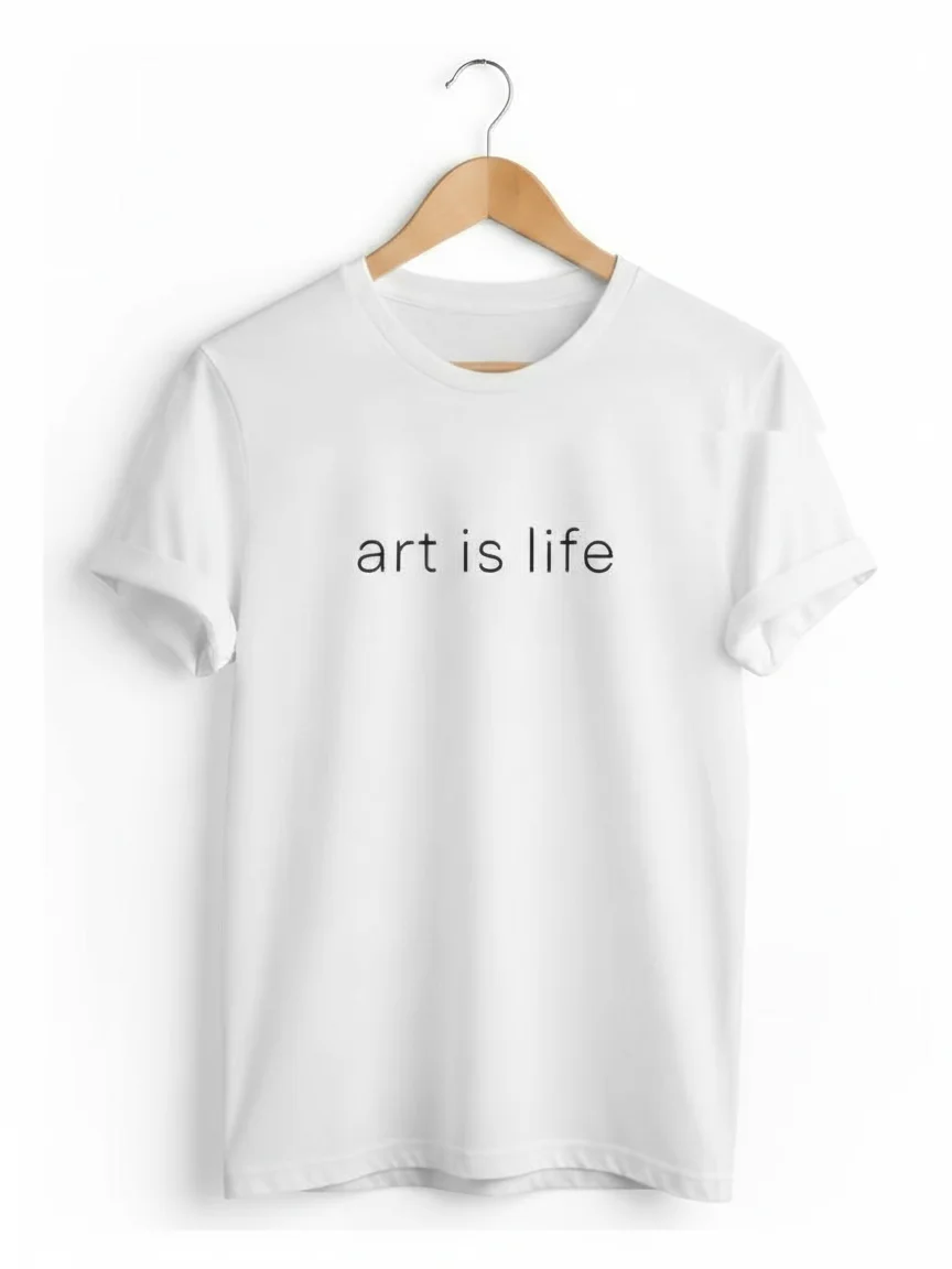 Art Is Life Unisex T-Shirt - White product image (1)