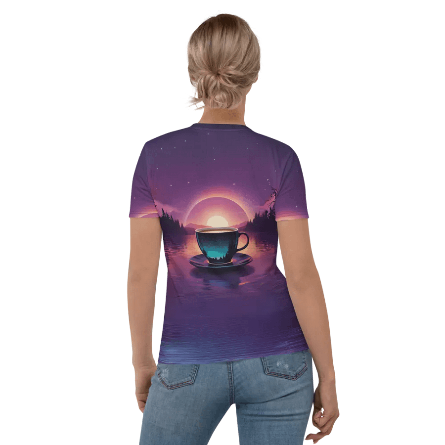 Coffee Sunset All Over Print T-shirt product image (5)
