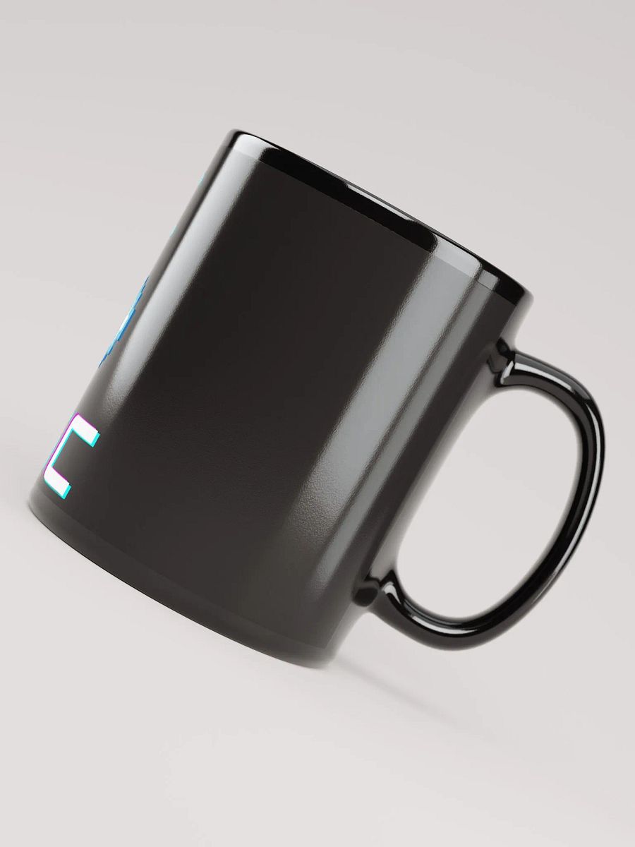 Pixelated Sphere Black Glossy Mug product image (8)