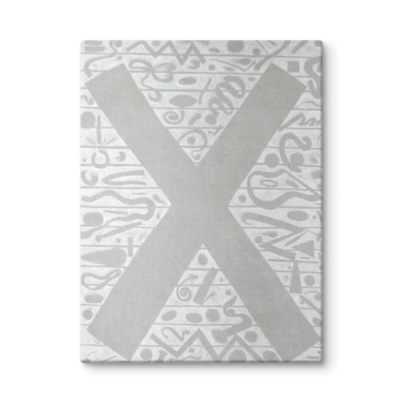 X (1995) on canvas (18" x 24") product image (2)