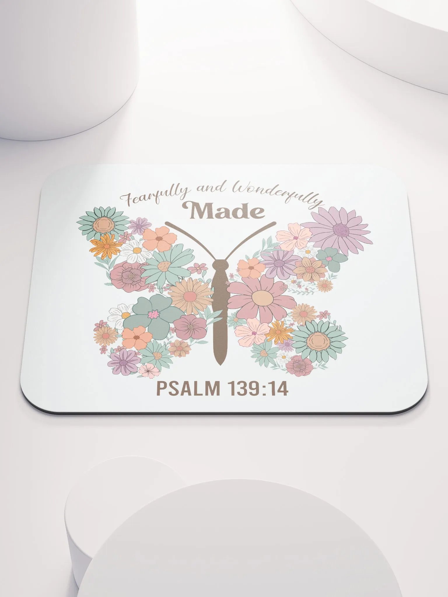 Fearfully & Wonderfully Made - Psalm 139:14 Mouse Pad product image (1)
