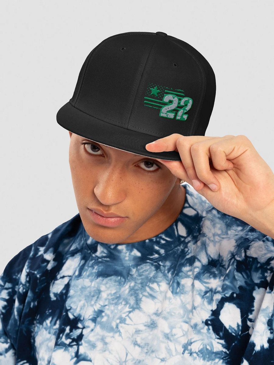 GREEN STAR FITTED HAT product image (10)