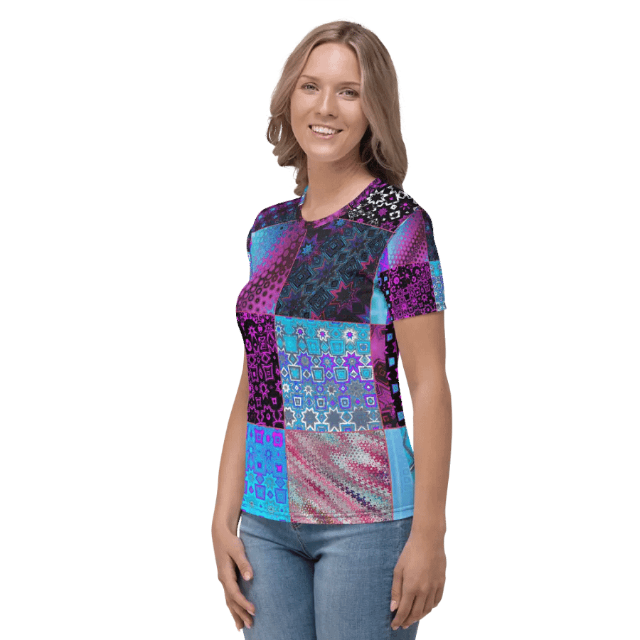 Patchwork Celebration Women's Crew Neck T-Shirt product image (6)