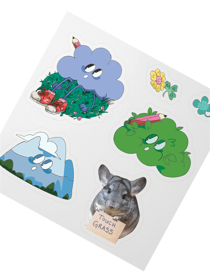 Touch Grass Sticker Sheet — Outdoors Ver. product image (2)