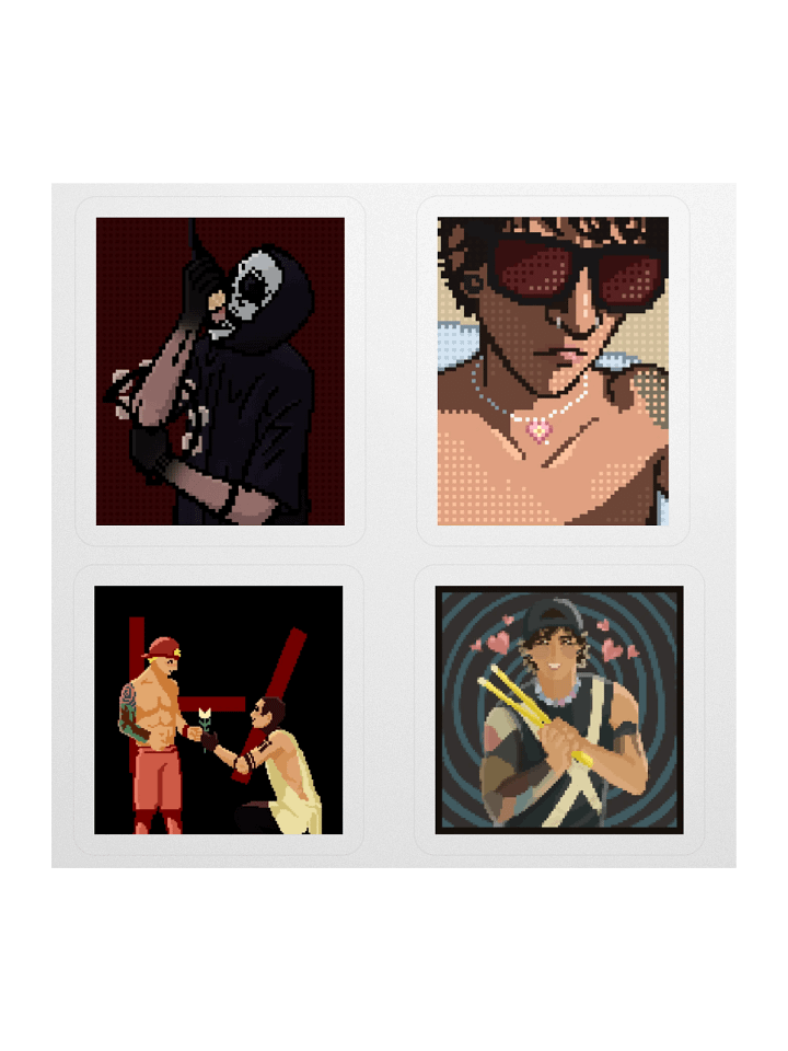 Pixel Clique - Sticker Sheet product image (1)