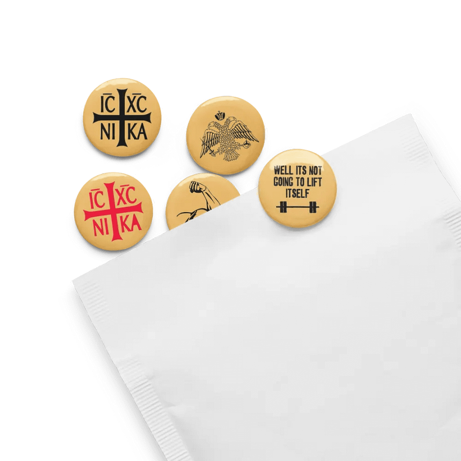 Victorious Christogram Pin Buttons Set product image (13)