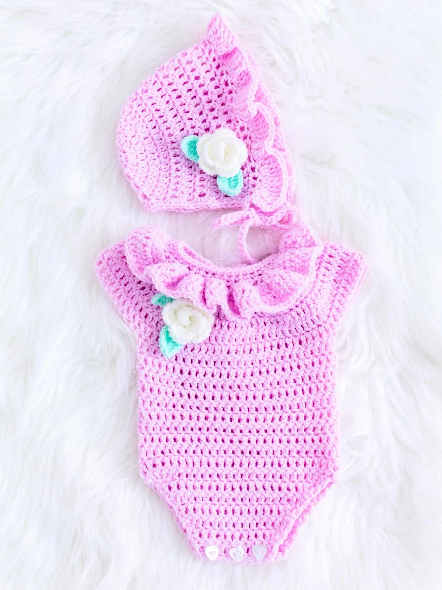 Crochet Pattern: Freya Baby Romper product image (7)