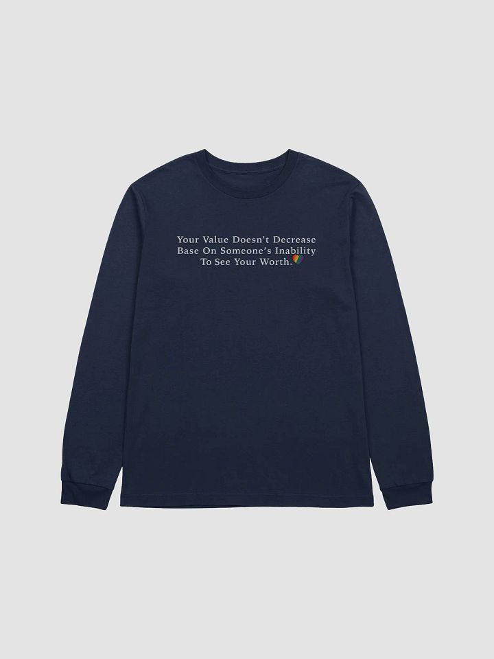 Your Value Long Sleeve T shirt White Letters product image (10)