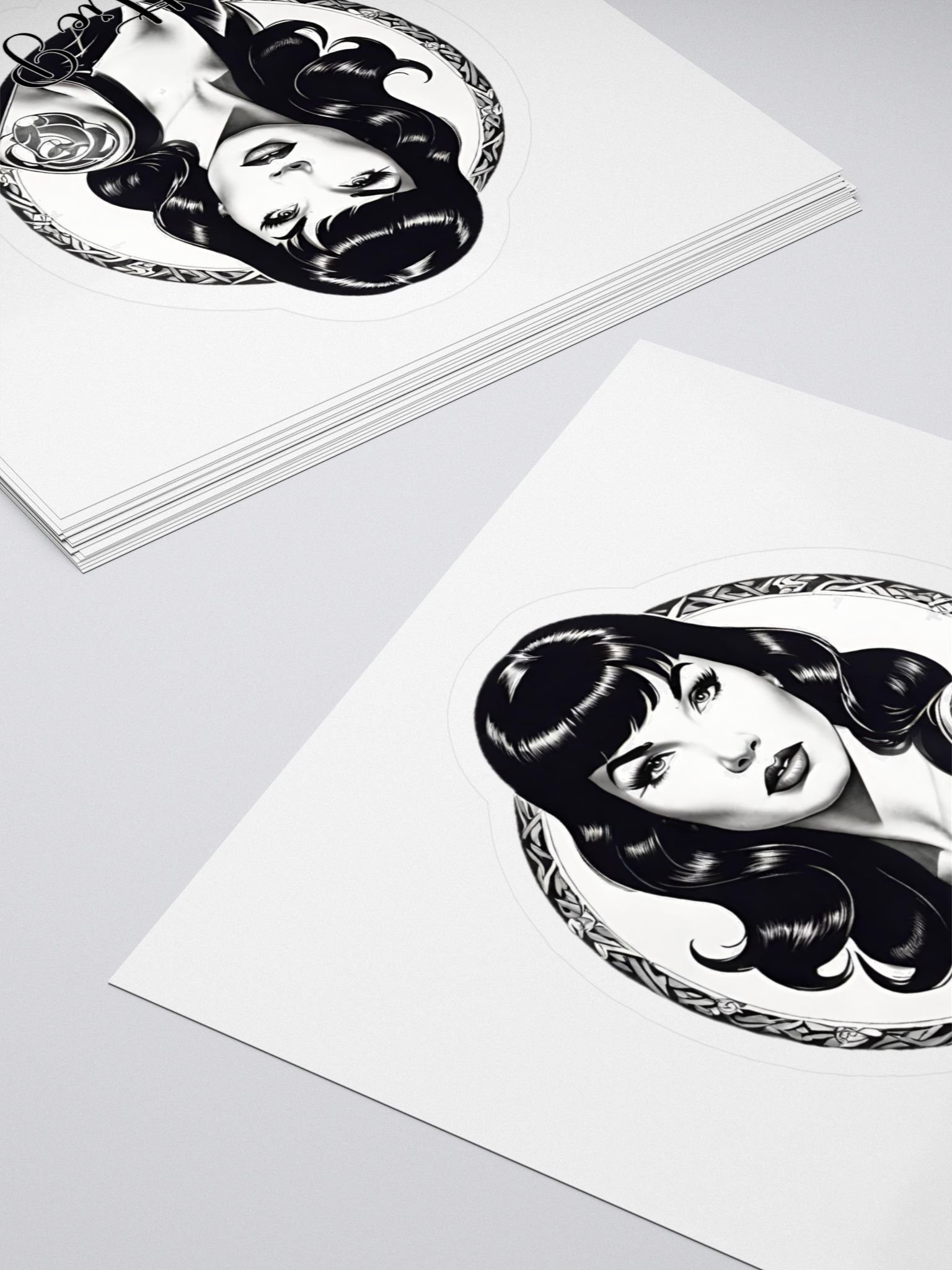 Bettie Page Absinthe Society Kiss Cut Stickers product image (4)