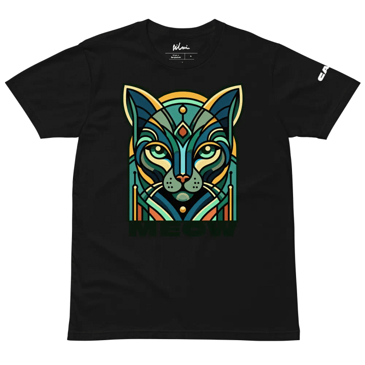 Tribal Cat Unisex T-Shirt – Bold & Stylish Feline Art 🐾 product image (2)