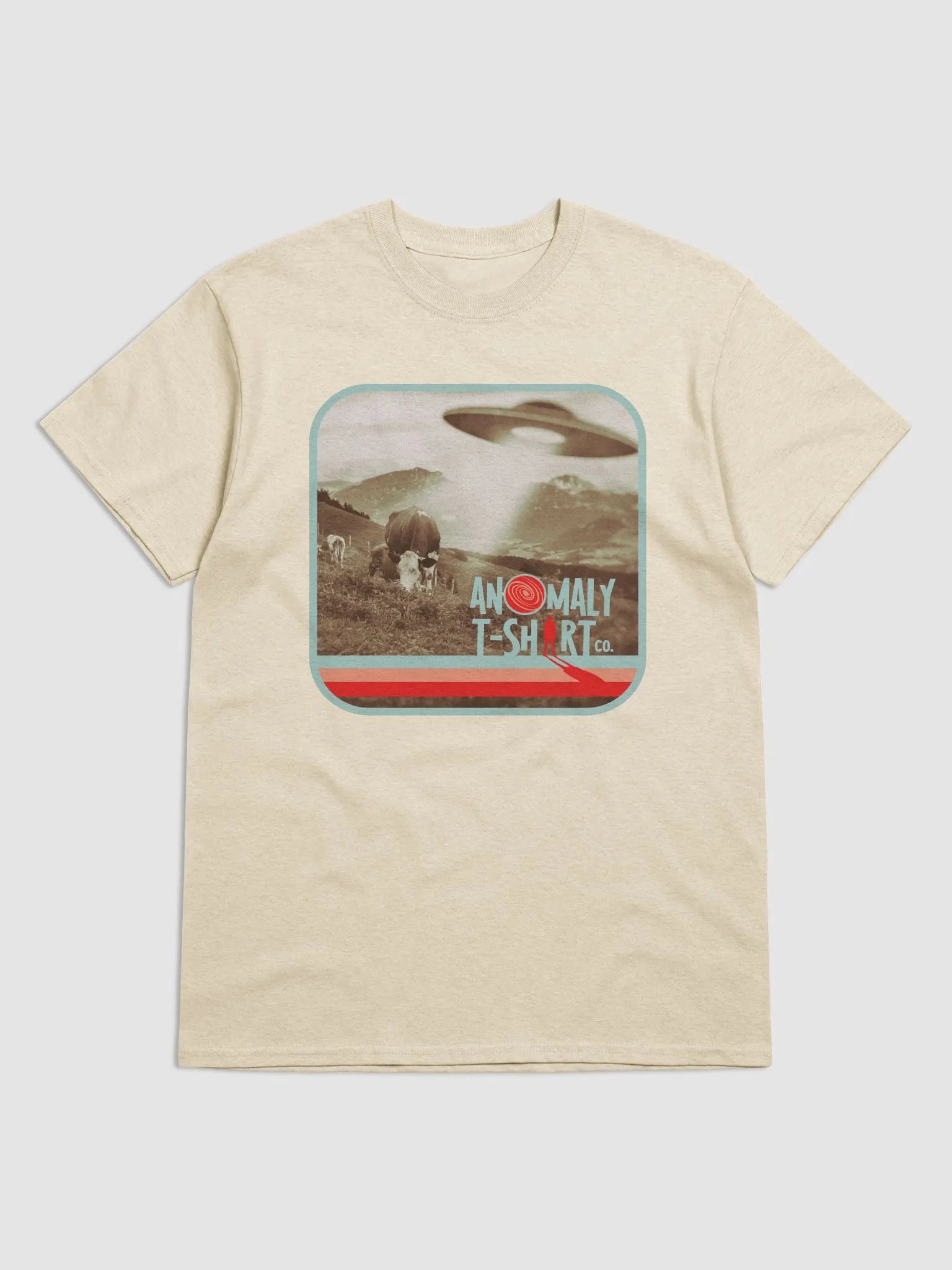 Vintage UFO Cattle Abduction Logo T-Shirt product image (2)