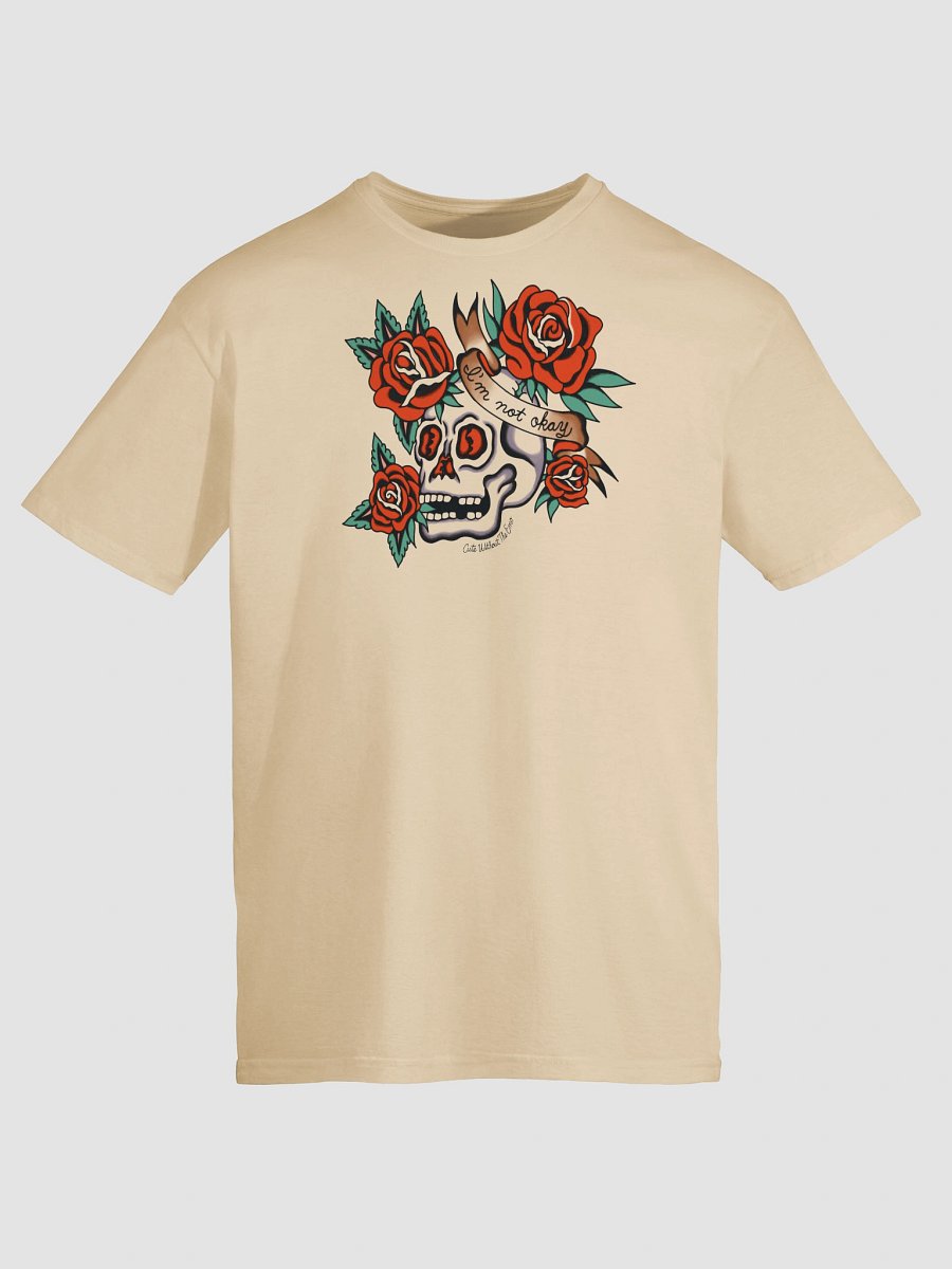 "I'm Not Okay" Rose Skull Tee product image (9)