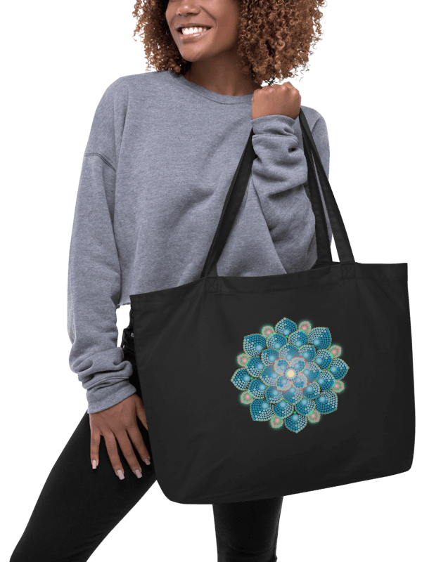 Summer Rain Mandala Organic Cotton Tote product image (1)