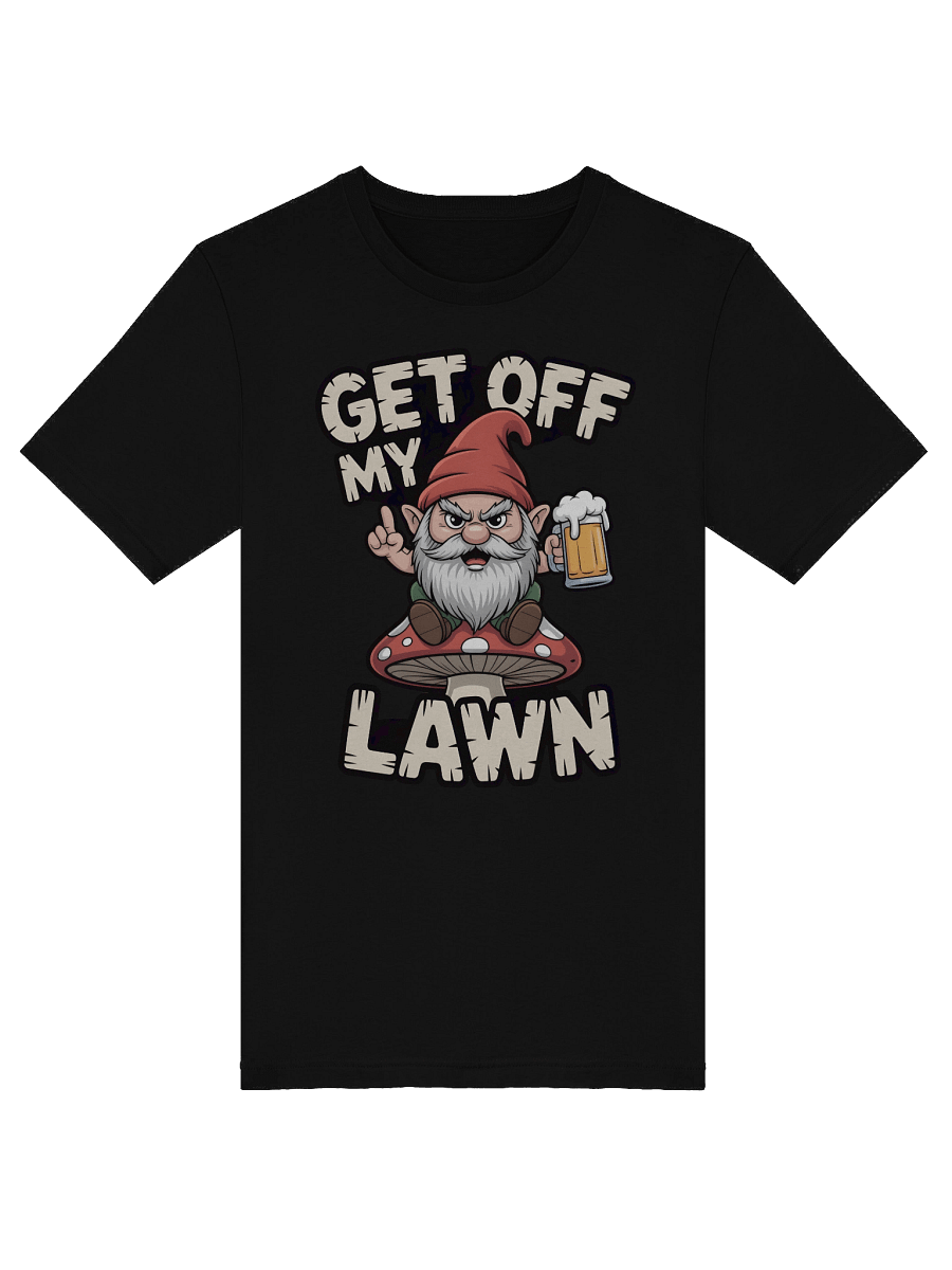 Angry Gnome 'Get Off My Lawn' T-Shirt product image (30)