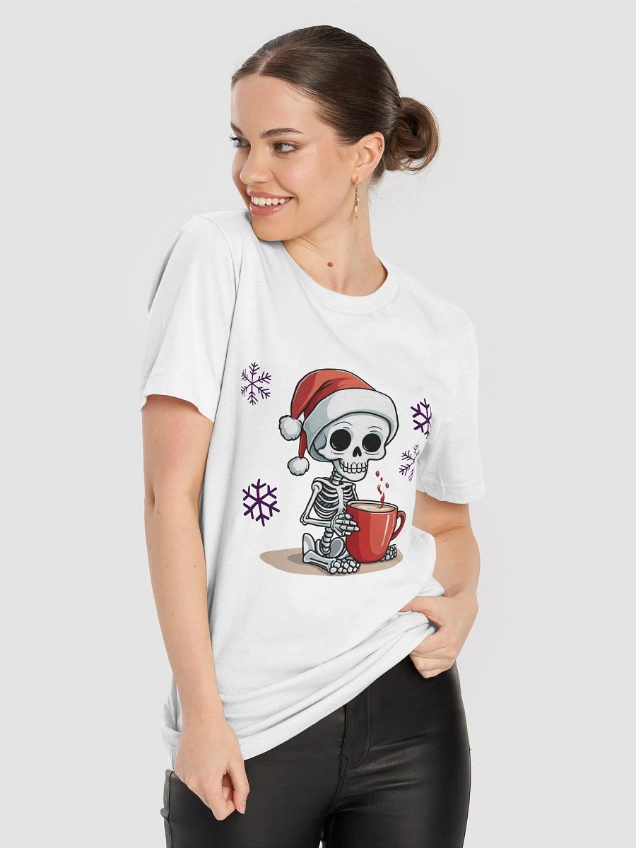 Cozy Christmas Skeleton T-Shirt product image (8)