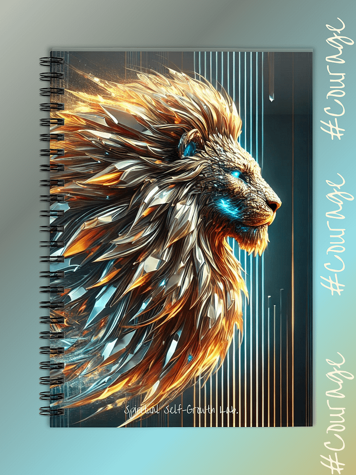 "Eternal Strength" Futuristic Lion Journal – Symbol of Power, Courage, and Inner Wisdom product image (1)