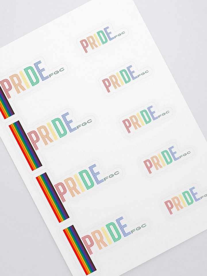PRIDEfgc Sticker Sheet product image (1)