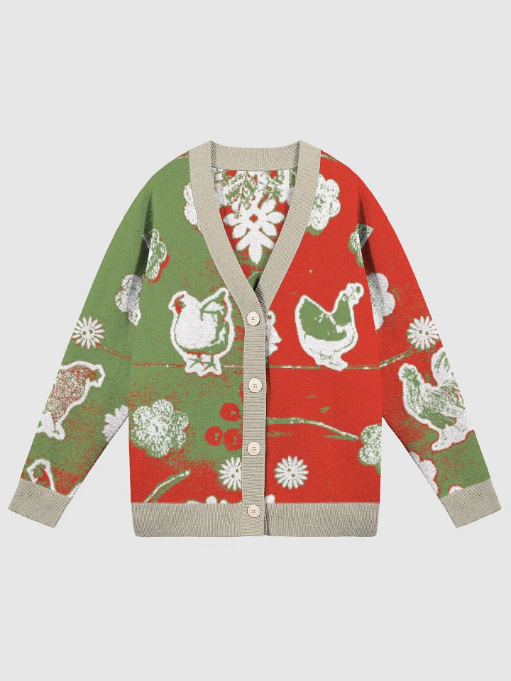 Red Rooster Chic Jacquard Knit Cardigan product image (1)