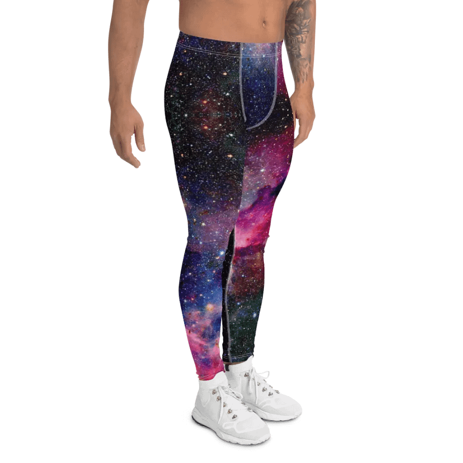 Allover-Print Leggings für Herren, Galaxy product image (4)
