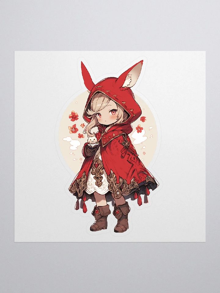 Cute Viera Red Mage Chibi Sticker product image (1)