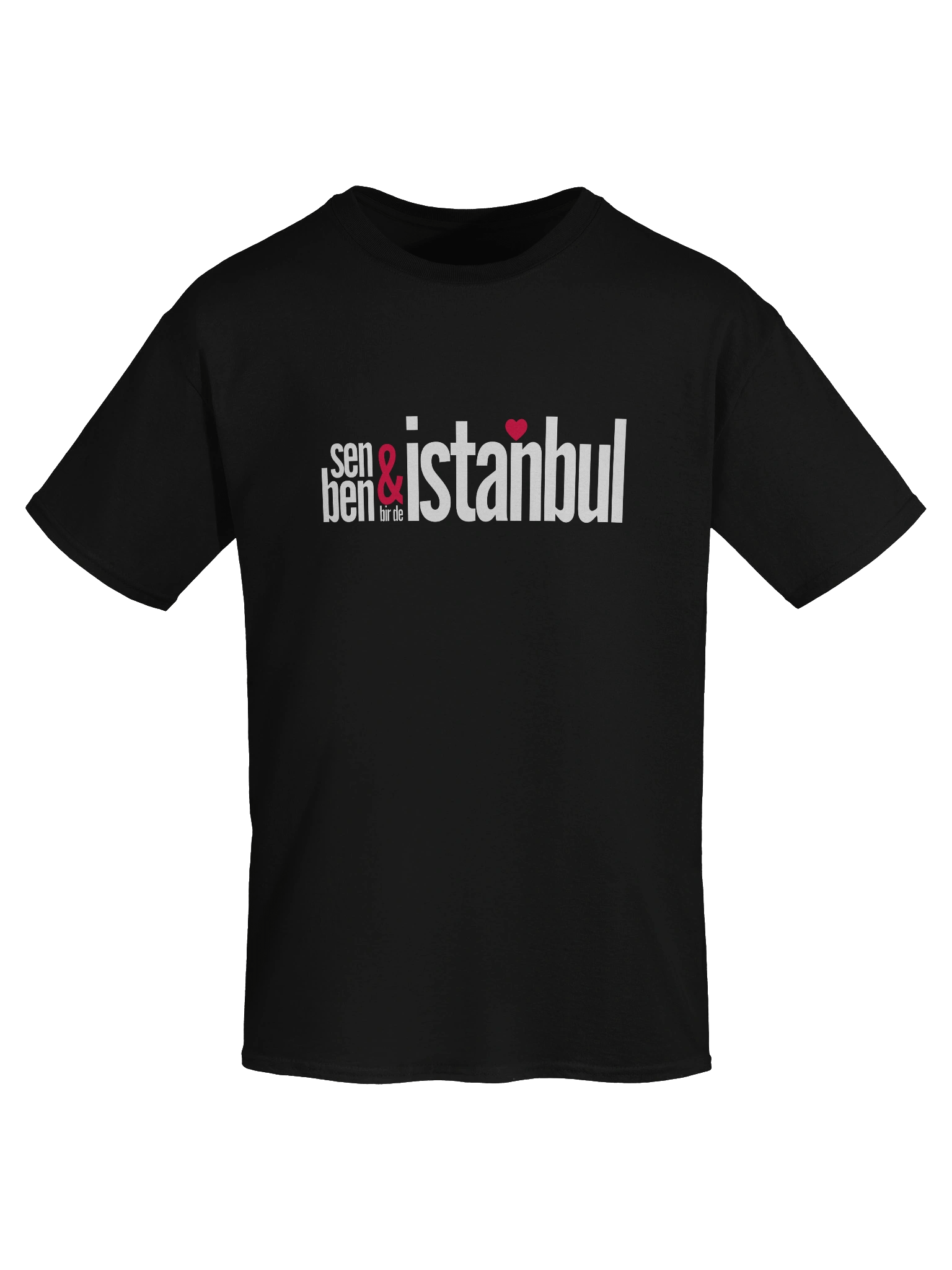 İstanbul'un Kalıcı Aşkı: "Sen & Ben Bir de İstanbul" Türkçe Tasarımlı Gildan Kadın Heavyweight Tişört product image (69)