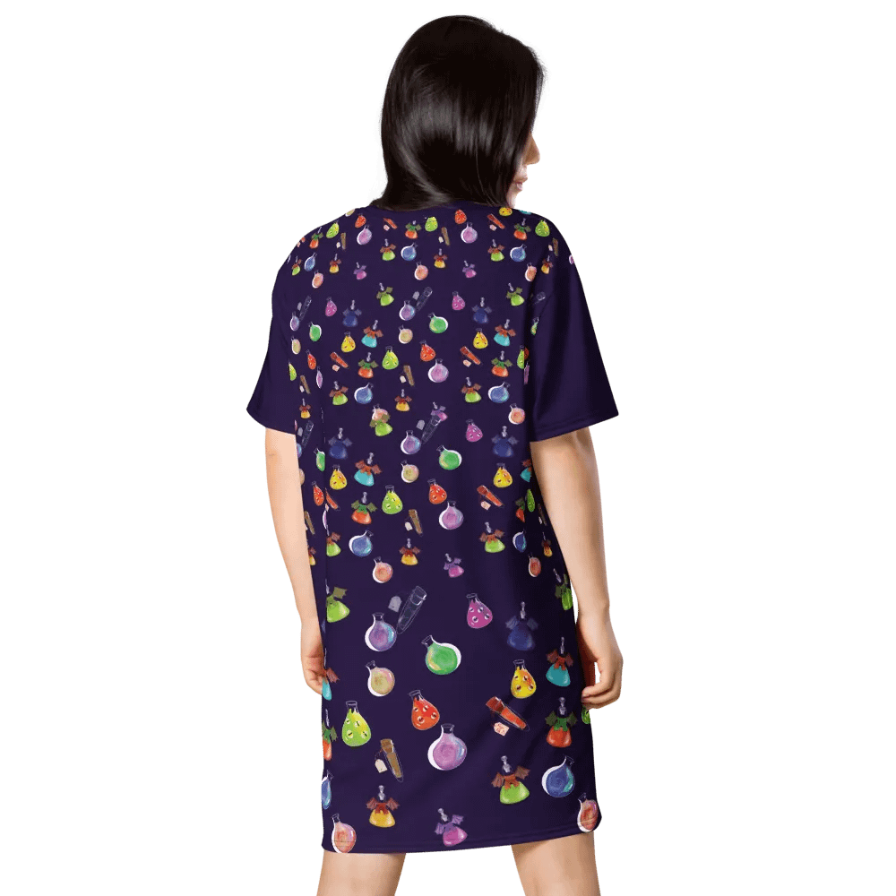 Potions Print T-Shirt Dress product image (3)