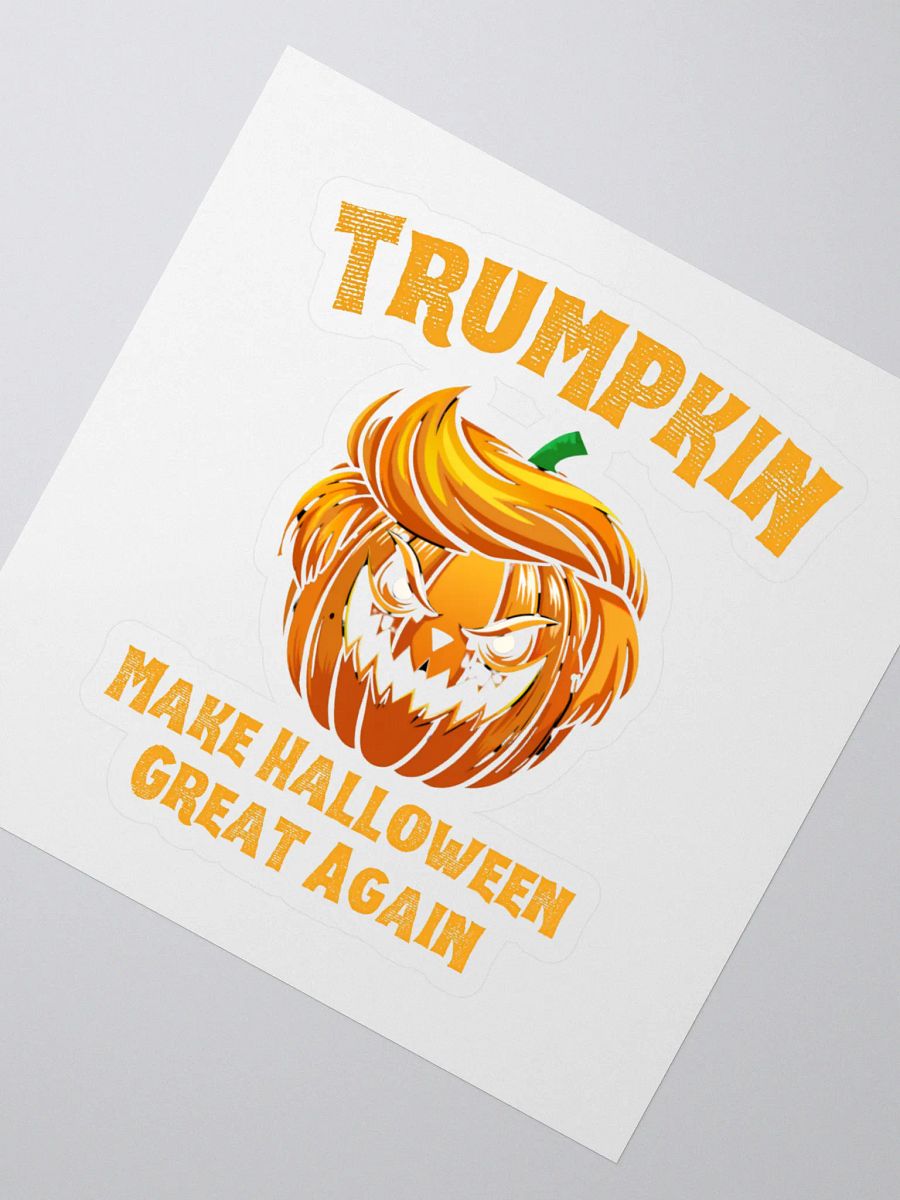 Trumpkin Make Halloween Great Again Funny Political Pumpkin Sticker product image (4)