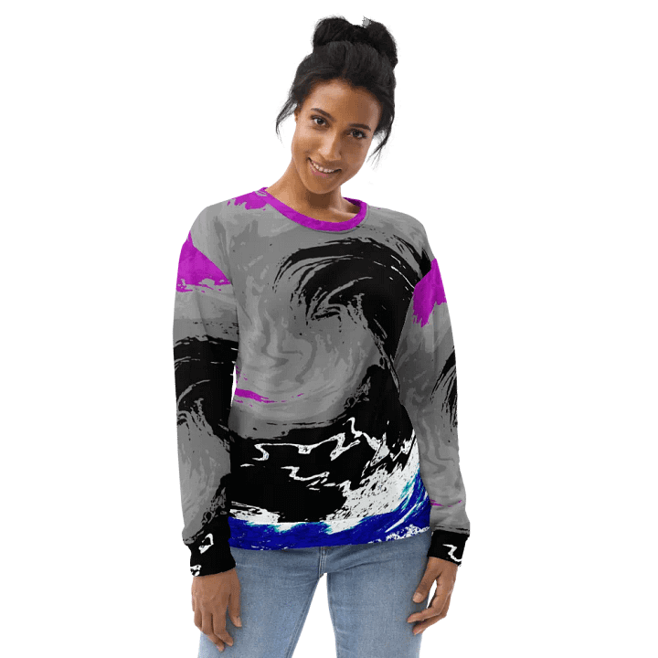 Abstract Vivid Swirling Melting Forest Unisex Sweatshirt product image (1)