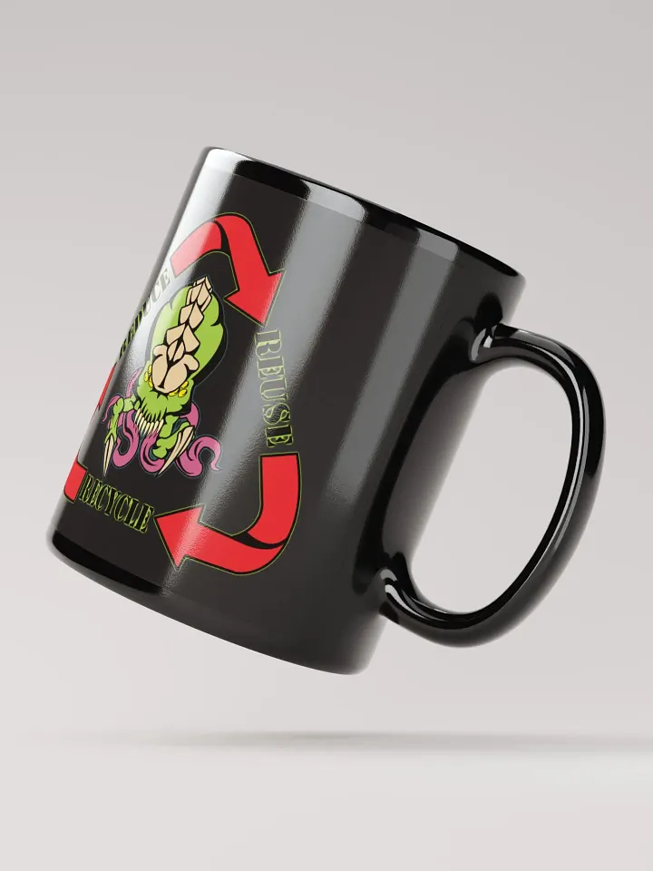 Biomass Reduce Reuse Recycle Mug (Black) [L] product image (2)