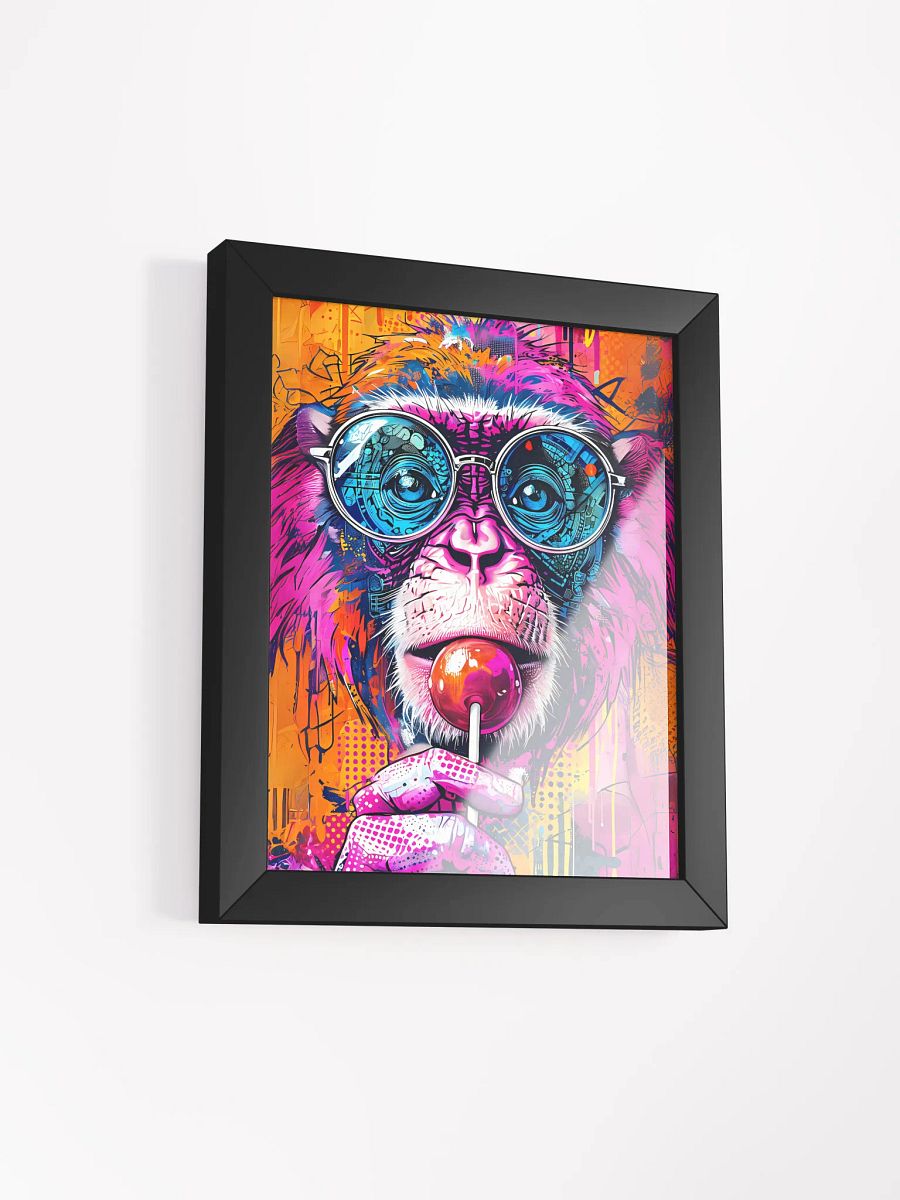 Whimsical Monkey with Lollipop Poster product image (3)
