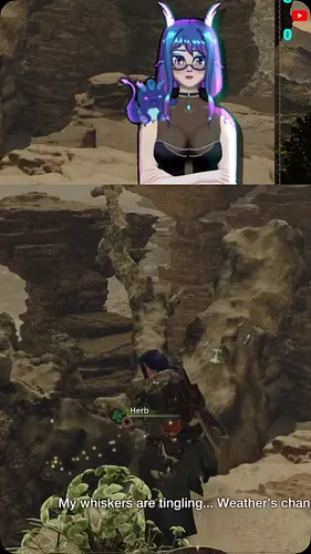 Playing monster hunter for the first time. And let me tell you… I have no idea what I am doing! #videogames #vtuber #egirl #e...