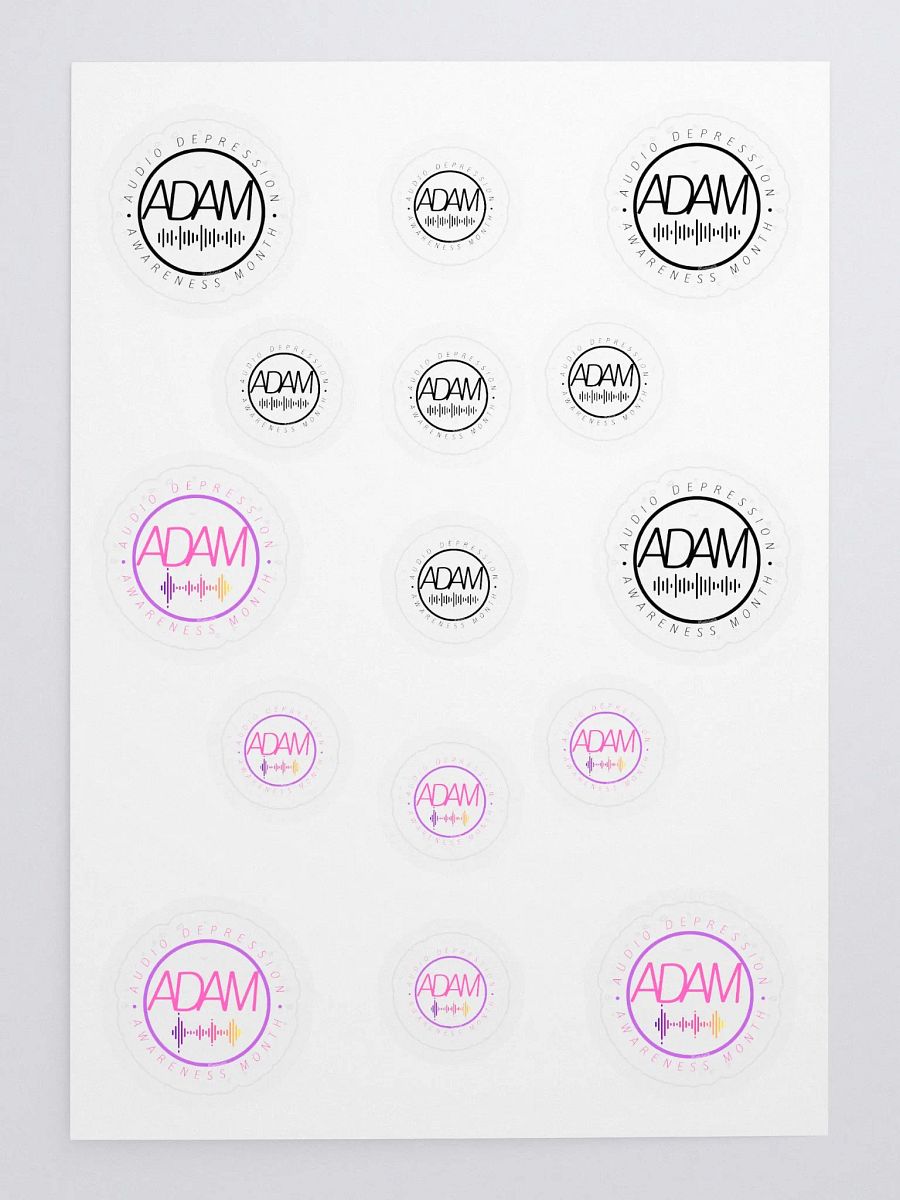 Audio Depression Awareness Month stickers product image (3)