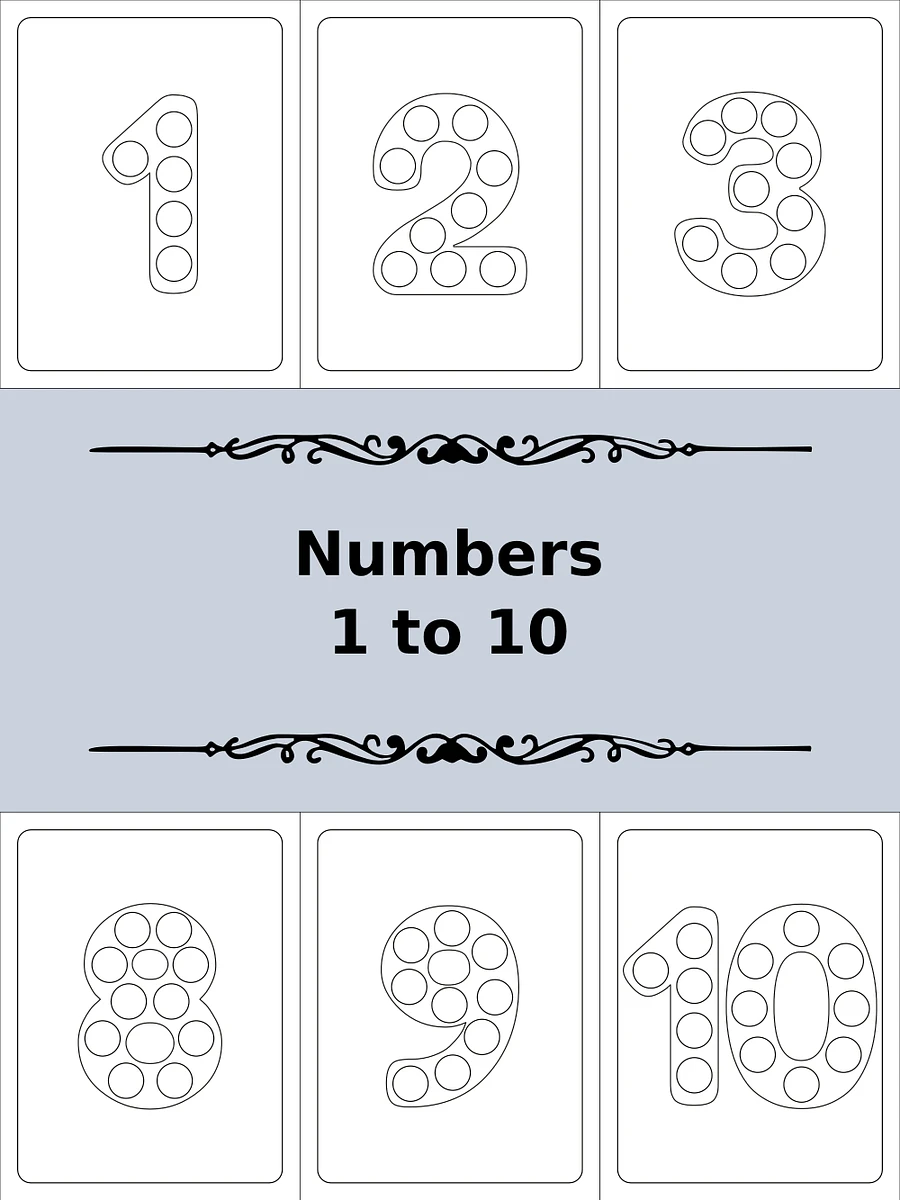 Printable Dot Marker ABC-123 Coloring Pages product image (3)