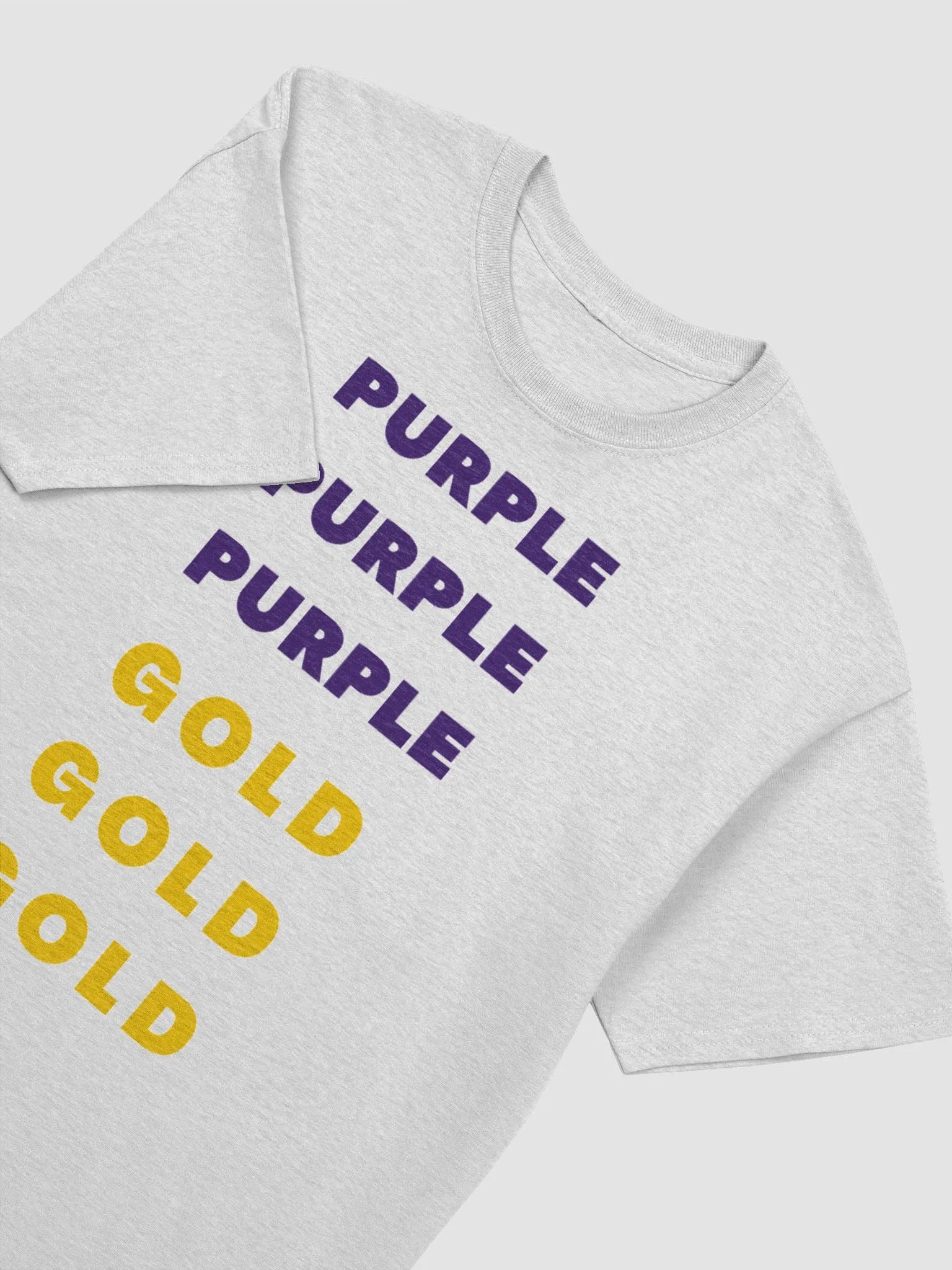 PURPLE PURPLE PURPLE GOLD GOLD GOLD T-SHIRT product image (3)