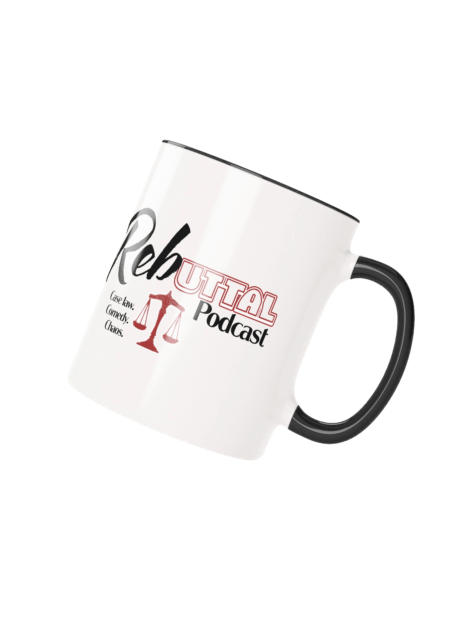 Rebuttal Podcast White & Black Ceramic Mug product image (4)