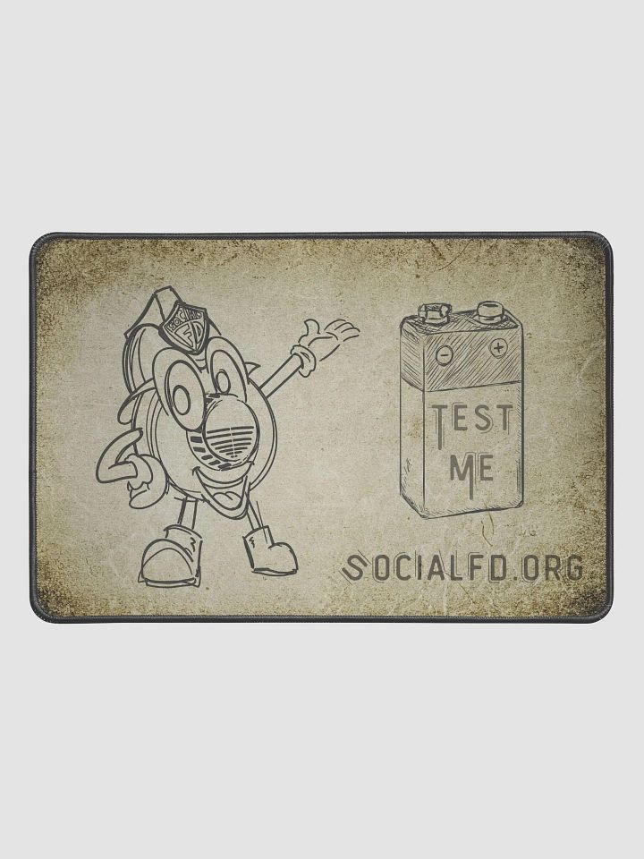 Vintage Fire Safety Desk Mat product image (1)