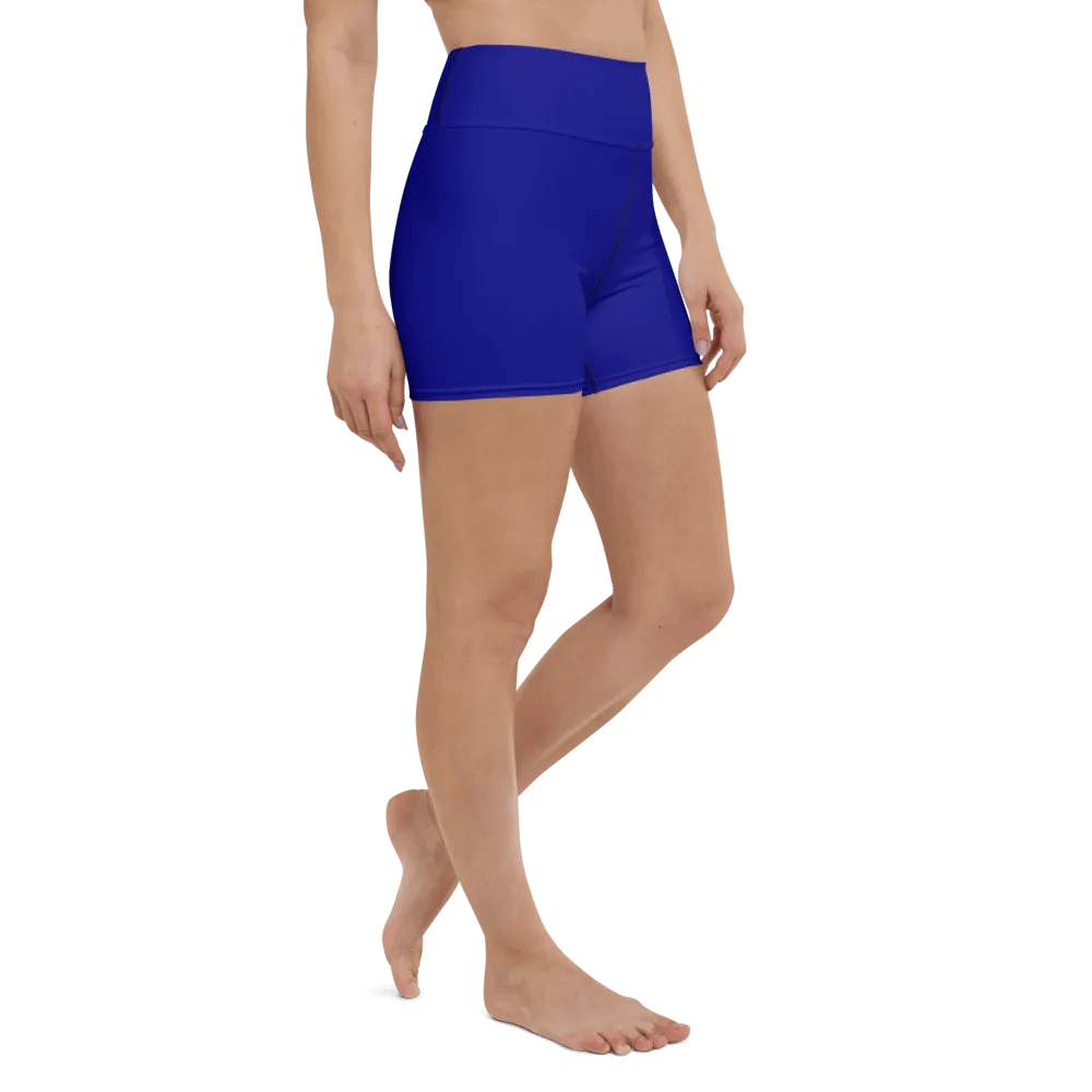 Plain Color Navy Blue Yoga Shorts product image (6)